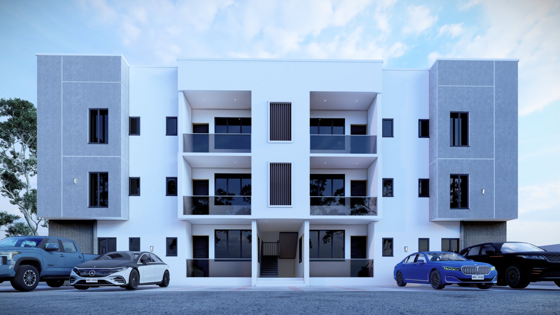 Metrobridge low-rise block of flats render