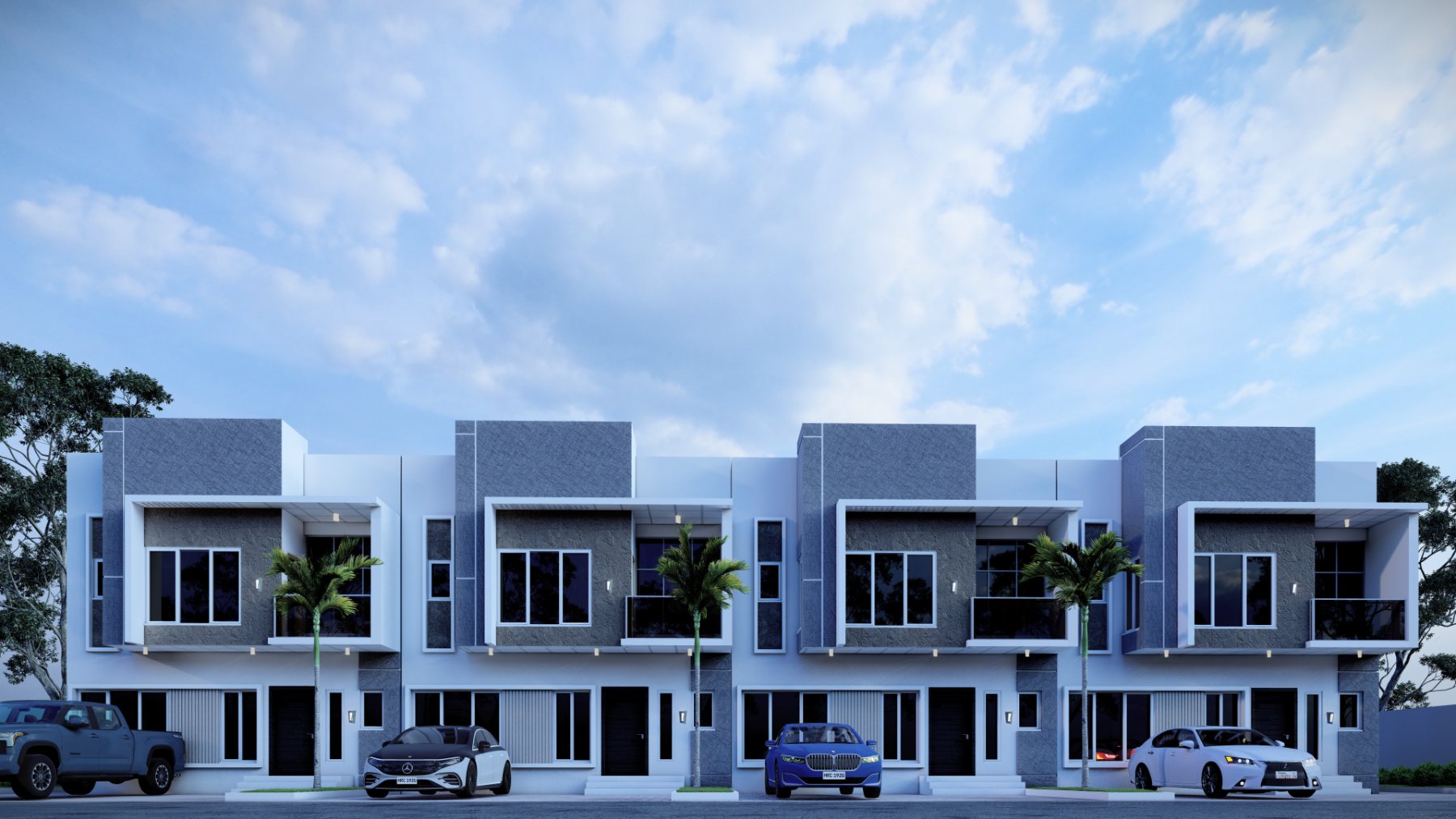 3-bedroom terrace duplex render